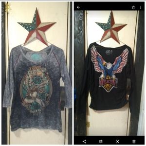 2 Affliction Tops (women's)